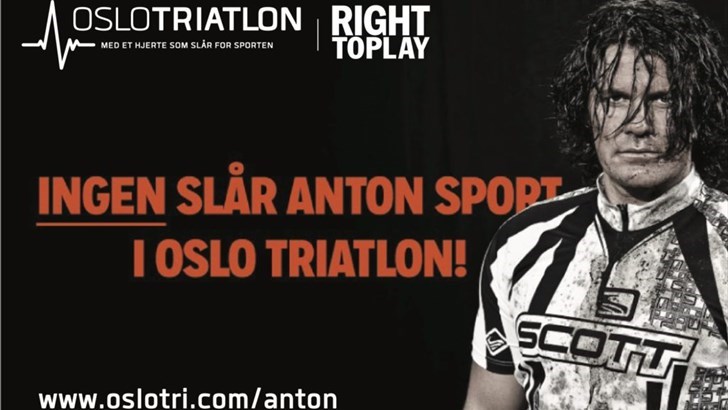 UTFORDRER: Anton Sport og Morten Borgersen utfordrer andre i bransjen til å være med på Oslo Triathlon og støtte en god sak - nemlig penger til Right To Play.