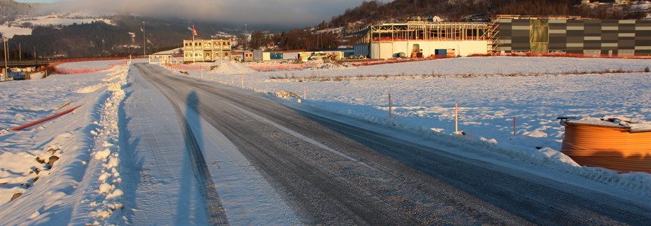 BLÅSWIXVEGEN: Denne veistumpen var stridens kjerne. Kommunestyret i Lillehammer bestemte torsdag kveld at veien skal få hete Blåswixvegen. FOTO: MORTEN DAHL