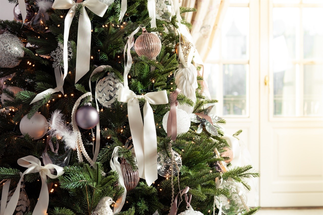 Julepyntet rom på Grand Hotel Oslo