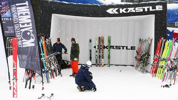WeSki i Kästle-boble under OnSnow skitest i vinter.