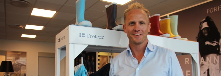 NY GIV: Thomas Lilleøen har tatt over som landsansvarlig for Tretorn i Norge. Han har stor tro på at merkevaren kan vokse her i landet. Tretorn har fått nye amerikanske eiere, etter å ha vært under Pumas vinger i mange år. FOTO: MORTEN DAHL