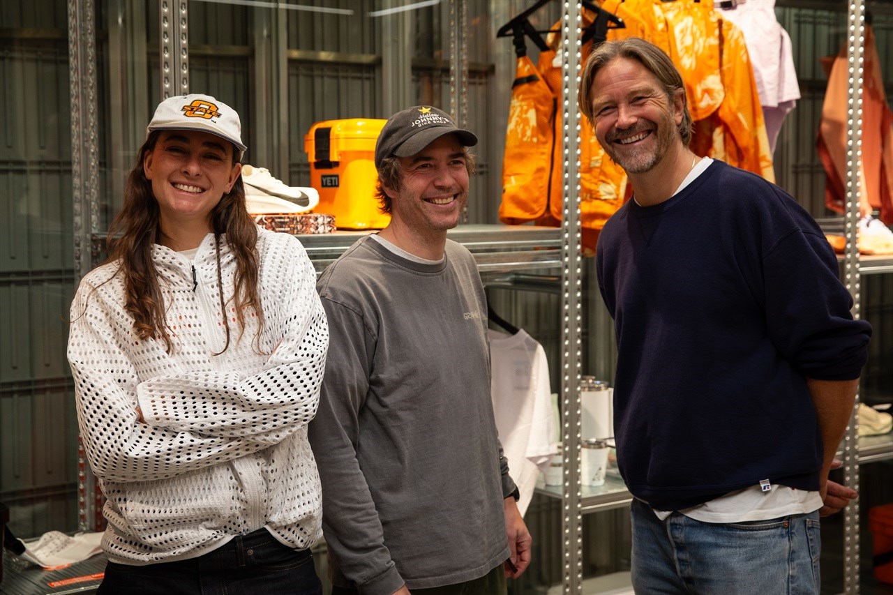 FØR ALLE ANDRE: Blender Sport tok Satisfy, Norda og District Vision til Norge før noen hadde hørt om dem. Nå skal de selge Nike. Fr.v.: Emma Croft Bie, Bjørn Kvinge og Kyrre Alver. Foto: Hans Petter Hval